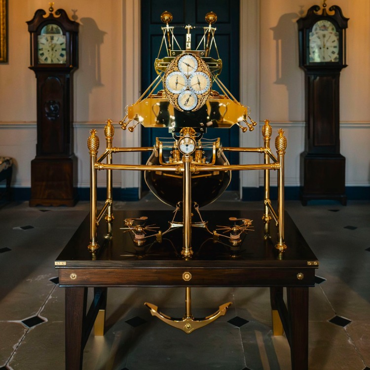Pragnell Bray Origins Clock inspired by John Harrison H1 Marine Chronometer