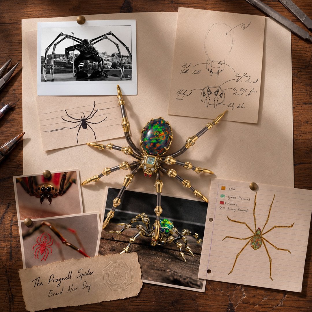 The Pragnell Spider-Brooch cOllage