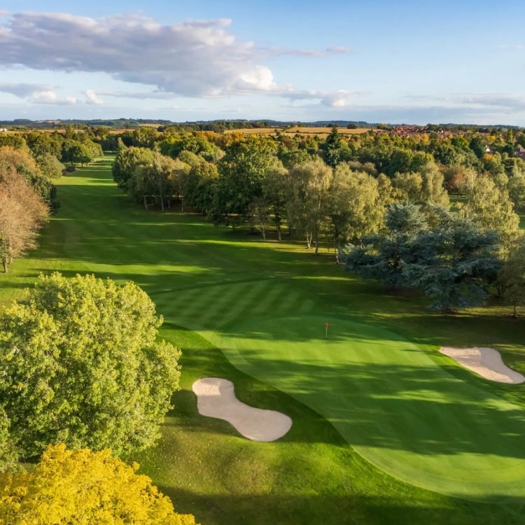 Stratford-on-Avon Golf Club course surrounded by trees