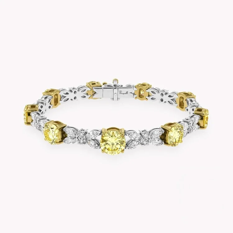 Masterpiece Asscher Cut 31.06ct Diamond Line Bracelet in 18ct White Gold.jpg