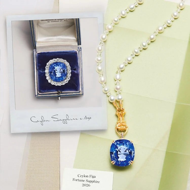 Redesigned sapphire and diamond jewellery created from existing pieces