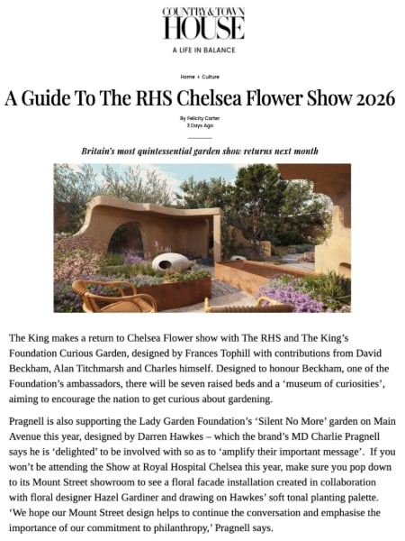 Country & Town House - The Chelsea Flower Show