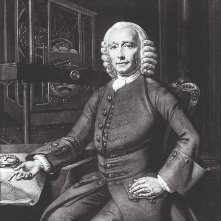 Portrait of John Harrison, 18th century horologist and creator of the H1 marine chronometer