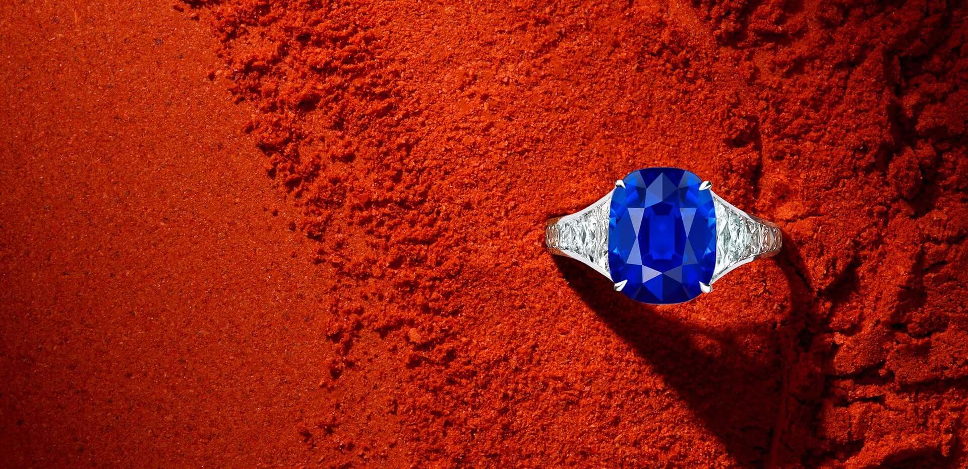Masterpiece Kashmir Sapphire diamond ring