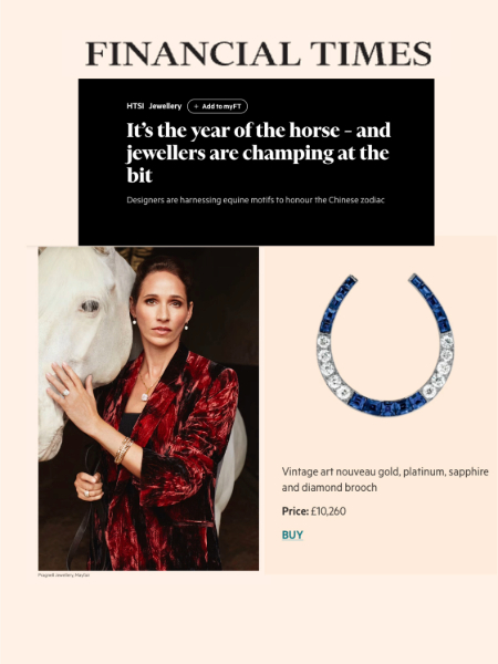 FT How To Spend It - Horseshoe Brooch