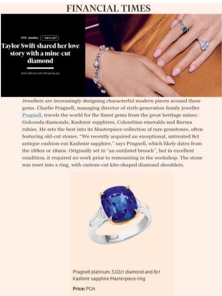 FT - Masterpiece Kashmir Sapphire Ring