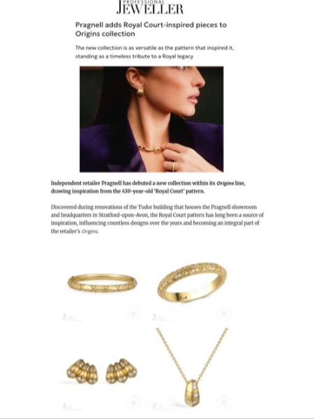 Professional Jeweller - Pragnell Origins Collection