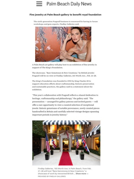 Palm Beach Daily News - Pragnell Palm Beach Exhibition