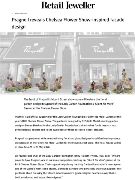 Retail Jeweller - The Chelsea Flower Show