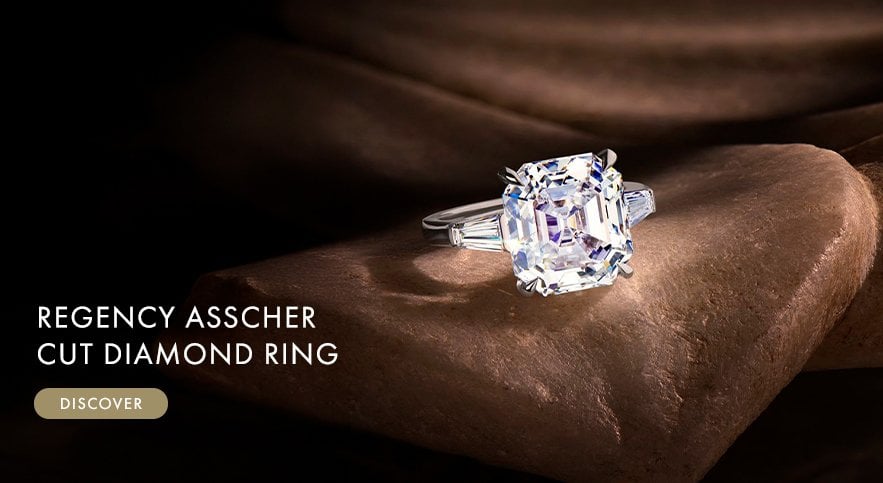 Regency Asscher Cut Diamond Ring
