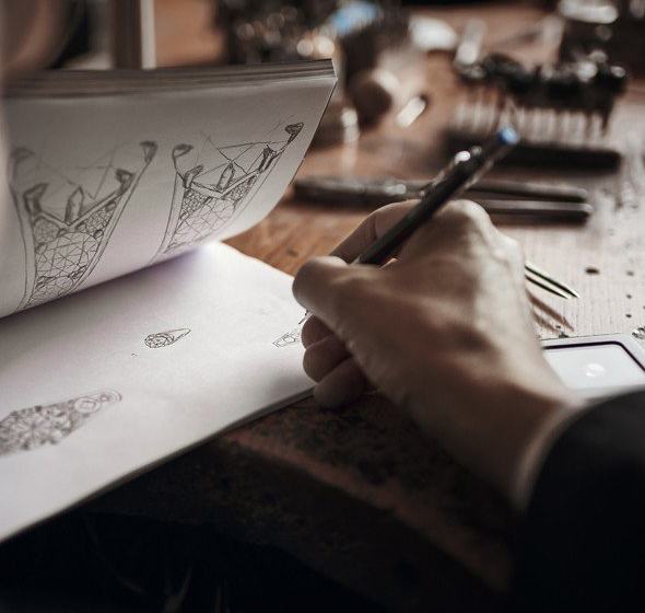 Jewellery redesign sketch