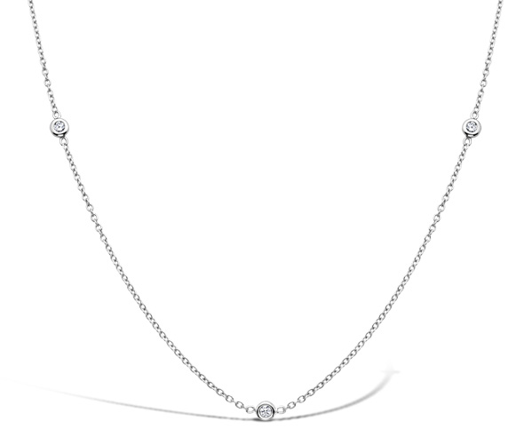 White gold necklace